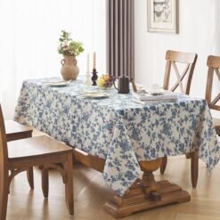 Alternative view of Pastoral Floral Pure Cotton Rectangular Tablecloth