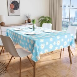 Alternative view of Daisy Blue Print Pure Cotton Tablecloth